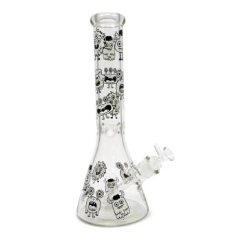 Bong Monster Motive schwarz